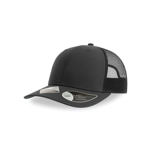 Promotional Trucker Recycled Caps Dark Grey Black